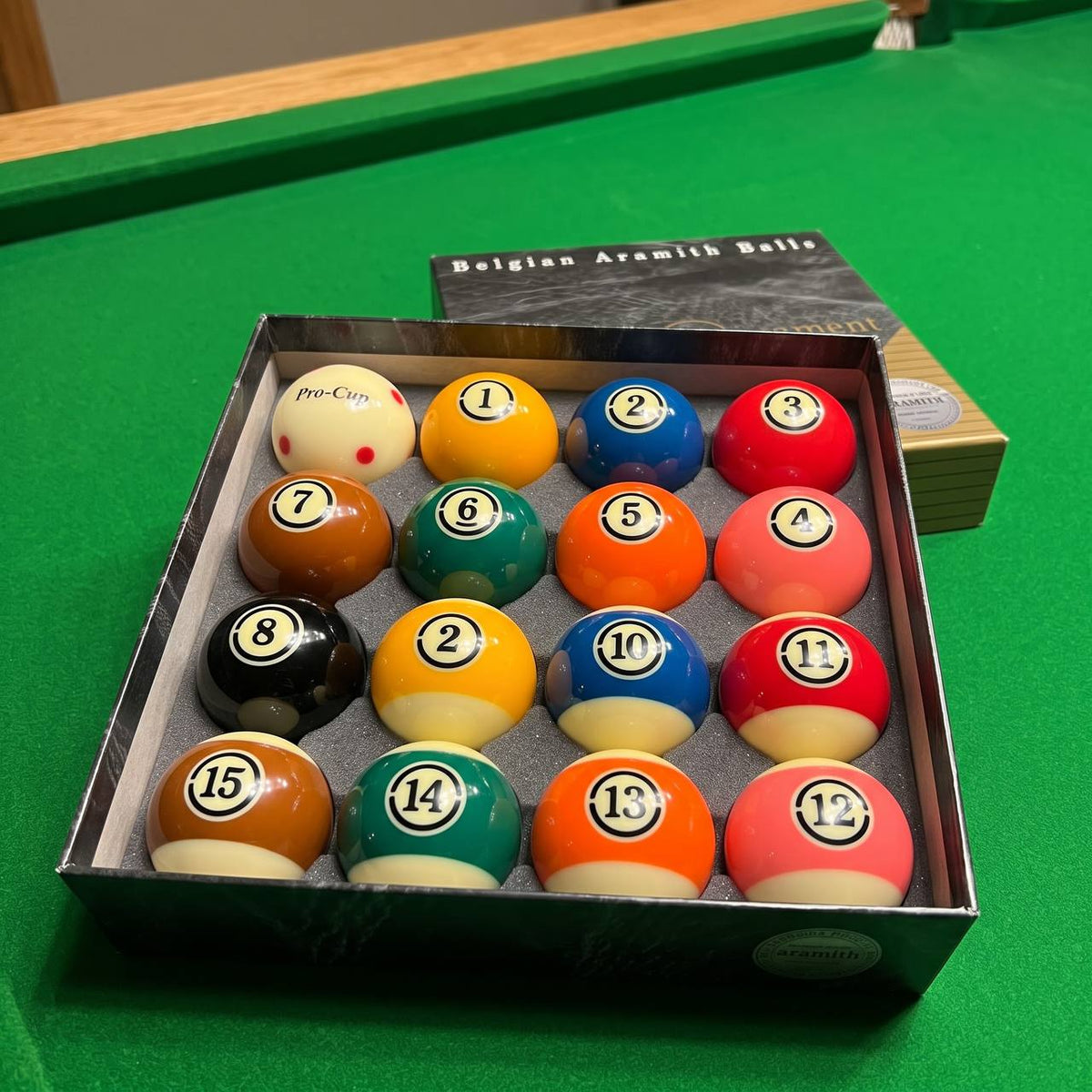 Aramith Tournament Pro-Cup TV Pool Ball Set (57.2mm / 2 1/4")